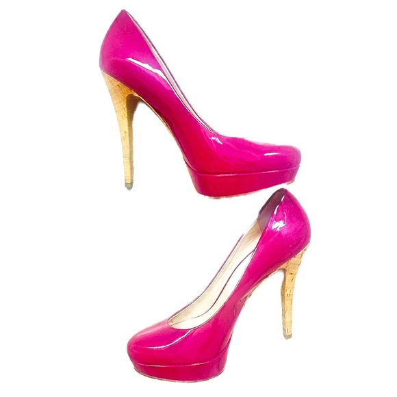 Michael Kors Fuchsia Patent Leather Shoes 37 6.5 - Picture 2 of 9